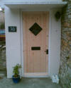 Diamond Glazed Ledge and Brace Door