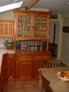 Glazed Pine Kitchen Cupboard